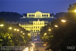 Viennaslide-01020204 Wien, Blick auf Schloss Schönbrunn und Gloriette - Vienna, Schönbrunn Palace and Gloriette