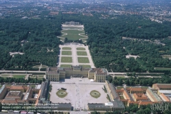Viennaslide-01020282 Wien, Schloß Schönbrunn, Luftbild - Vienna, Schoenbrunn Palace, Aerial View