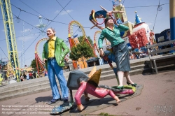 Viennaslide-01030248 Wien, Wurstelprater, Figurengruppe - Vienna, Wurstelprater