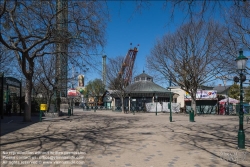 Viennaslide-01030656 Wien, wegen COVID-19 stillgelegter, menschenleerer Wurstelprater // Vienna, deserted Prater because of COVID-19