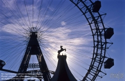 Viennaslide-01031161 Wien, Wurstelprater, Riesenrad - Vienna, Prater, Giant Wheel