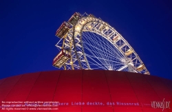 Viennaslide-01031167 Wien, Wurstelprater, Riesenrad - Vienna, Prater, Giant Wheel