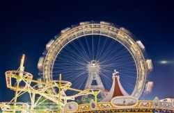 Viennaslide-01031172 Wien, Wurstelprater, Riesenrad - Vienna, Prater, Giant Wheel