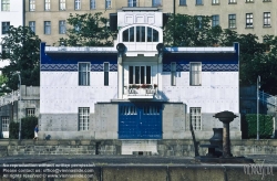 Viennaslide-01051111 Wien, Jugendstil, Schützenhaus am Donaukanal von Otto Wagner - Vienna, Art Nouveau Building 'Schuetzenhaus' by Otto Wagner