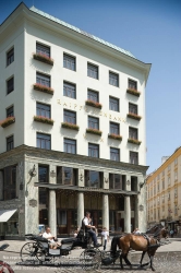 Viennaslide-01052017 Wien, Michaelerplatz, Loos-Haus - Vienna, Michaelerplatz, House by Adolph Loos