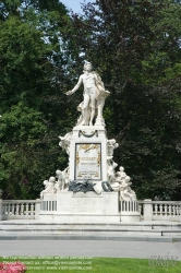 Viennaslide-01090312 Wien, Mozartdenkmal im Burggarten - Vienna, Burggarten, Mozart Monument