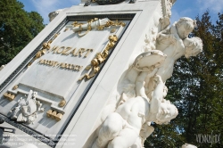 Viennaslide-01090319 Wien, Mozartdenkmal im Burggarten - Vienna, Burggarten, Mozart Monument