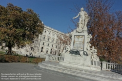 Viennaslide-01090328 Wien, Burggarten, Mozartdenkmal - Vienna, Burggarten, Mozart Memorial