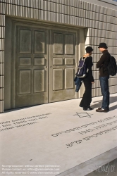 Viennaslide-01092806 Wien, Judenplatz, Holocaust-Denkmal von Rachel Whiteread - Vienna, Holocaust Memorial by Rachel Whiteread