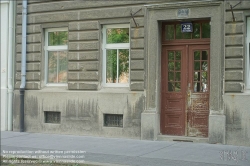 Viennaslide-01108141 Wien, Hinweis auf Luftschutzkeller (LSK) oder Notausgänge (NA) aus der Zeit des Bombenkriegs, Kinzerplatz 22