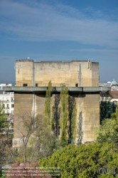 Viennaslide-01108402f Wien, Flakturm, Feuerleitturm Arenbergpark - Vienna, Flak Tower Arenbergpark