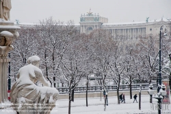 Viennaslide-01110280 Wien, Ringstraße, Hofburg, Winter