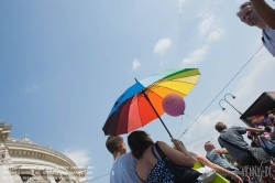 Viennaslide-01110806 Wien, Regenbogenparade 2010 - Vienna, Rainbow Parade 2010