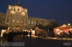 Viennaslide-01112036 Wien, Weihnachtsmarkt Maria-Theresien-Platz - Vienna, Christmas Market at Maria-Theresien-Platz