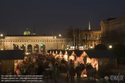 Viennaslide-01112038 Wien, Weihnachtsmarkt Maria-Theresien-Platz - Vienna, Christmas Market at Maria-Theresien-Platz