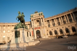 Viennaslide-01113131 Wien, Hofburg, Heldenplatz, Neue Burg und Denkmal Prinz Eugen