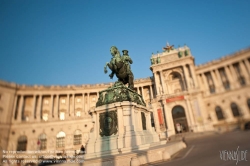 Viennaslide-01113132 Wien, Hofburg, Heldenplatz, Neue Burg und Denkmal Prinz Eugen