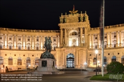 Viennaslide-01113150f Wien, Hofburg, Neue Burg, Reiterdenkmal Prinz Eugen von Savoyen (1865) von Anton Dominik Fernkorn und Franz Pönninger