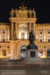 Viennaslide-01113153f Wien, Hofburg, Neue Burg, Reiterdenkmal Prinz Eugen von Savoyen (1865) von Anton Dominik Fernkorn und Franz Pönninger