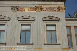 Viennaslide-01114073 Wien, Ringstraße, Parlament, historisches Muster für die ursprünglich vorgesehene Fassadengestaltung