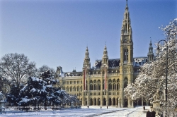 Viennaslide-01116040 Wien, Ringstraße, Rathaus - Vienna, Ringstrasse, Town Hall