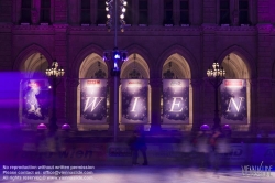 Viennaslide-01116300 Wien, Rathaus, Eistraum - Vienna, Town Hall, Eistraum, Ice Rink