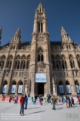 Viennaslide-01116316 Wien, Rathaus, Eistraum - Vienna, Town Hall, Eistraum, Ice Rink