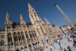 Viennaslide-01116317 Wien, Rathaus, Eistraum - Vienna, Town Hall, Eistraum, Ice Rink