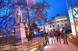 Viennaslide-01116363h Wien, Rathaus, Eistraum - Vienna, Town Hall, Eistraum, Ice Rink