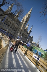 Viennaslide-01116380 Wien, Rathaus, Eistraum - Vienna, Town Hall, Eistraum, Ice Rink