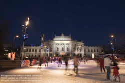 Viennaslide-01116392 Wien, Rathaus, Eistraum - Vienna, Town Hall, Eistraum, Ice Rink