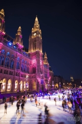 Viennaslide-01116394 Wien, Rathaus, Eistraum - Vienna, Town Hall, Eistraum, Ice Rink