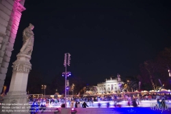 Viennaslide-01116397 Wien, Rathaus, Eistraum - Vienna, Town Hall, Eistraum, Ice Rink