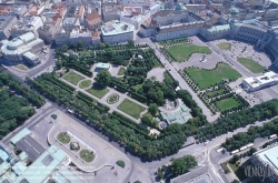 Viennaslide-01119198 Wien, Ringstraße, Volksgarten, Luftbild - Vienna, Ringstrasse, Volksgarten, Aerial View