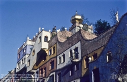 Viennaslide-01121105 Wien, Hundertwasserhaus - Vienna, Hundertwasser House