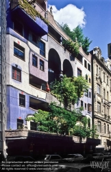 Viennaslide-01121111 Wien, Hundertwasserhaus - Vienna, Hundertwasser House