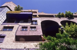 Viennaslide-01121115 Wien, Hundertwasserhaus - Vienna, Hundertwasser House