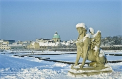 Viennaslide-01131113 Wien, Schloss Belvedere, Sphinx - Vienna, Belvedere Palace, Sphinx