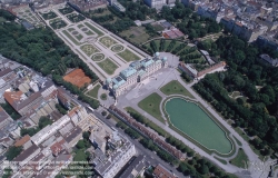 Viennaslide-01131196 Wien, Schloss Belvedere, Luftbild - Vienna, Belvedere Palace, Aerial View