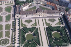Viennaslide-01131199 Wien, Schloss Belvedere, Luftbild - Vienna, Belvedere Palace, Aerial View