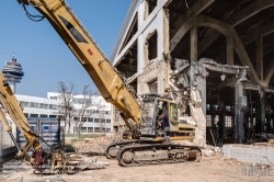 Viennaslide-01156156f Wien, Arsenal, Abbrucharbeiten an der sogenannten Panzerhalle