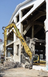 Viennaslide-01156188 Wien, Arsenal, Abbrucharbeiten an der sogenannten Panzerhalle