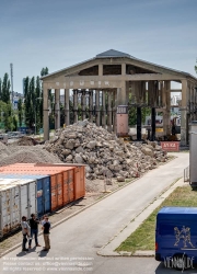 Viennaslide-01156233f Wien, Arsenal, Abbrucharbeiten an der sogenannten Panzerhalle