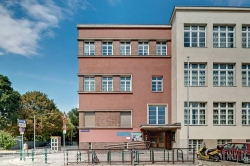 Viennaslide-01200105f Wien, Schule Aspern, Oberdorfstraße