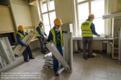 Viennaslide-01204017 Ehemalige Wienstrom-Zentrale, Wertstoffsammlung in einem Altbau durch Firma Baukarussell