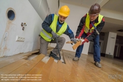 Viennaslide-01204059 Ehemalige Wienstrom-Zentrale, Wertstoffsammlung in einem Altbau durch Firma Baukarussell