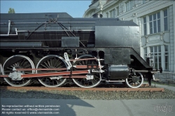 Viennaslide-01252745 Wien, Technisches Museum, Dampfloks im Freigelände, historische Aufnahme, 1985