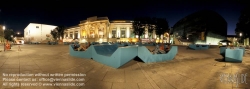 Viennaslide-01259299 Wien, Museumsquartier, Panorama bei Nacht