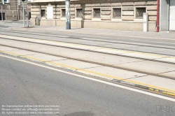 Viennaslide-02269103 Wien, Straßenbahngleise, selbstständiger Gleiskörper