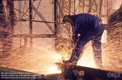 Viennaslide-02629138 Wien, Straßenbahn, Nächtliche Schweissarbeiten - Vienna, Tramway, Welding Jobs at Night